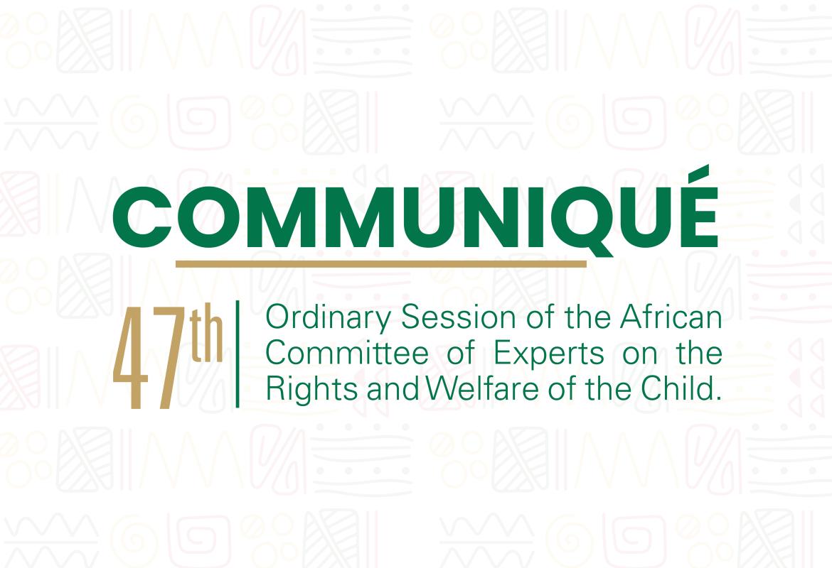 Call for Inputs by the ACERWC Special Rapporteur on Health on the draft General Comment on Article 28 of the African Charter on the Rights and Welfare of the Child