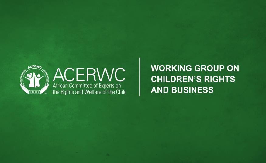 Statement of the WG on Children's Rights and Business on the DAC theme