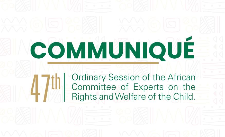 Call for Inputs by the ACERWC Special Rapporteur on Health on the draft General Comment on Article 28 of the African Charter on the Rights and Welfare of the Child